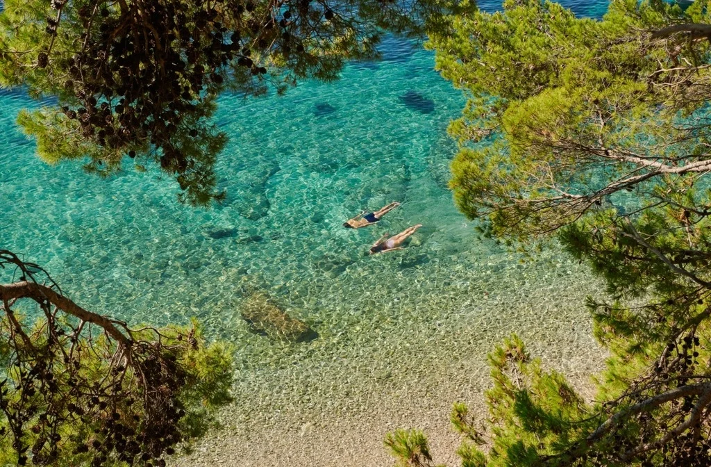 Kroatien Dalmatien Insel Brac Bol Strand Schnorcheln