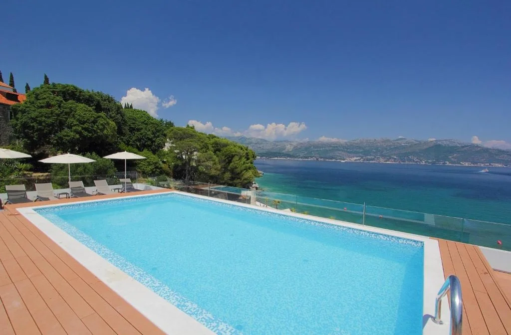 Kroatien Dubrovnik Insel Kolocep Hotel Kalamota Beach House Pool